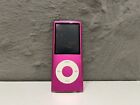  Apple Ipod Nano 4th Generation 8gb Pink For Parts Only  Retro Vintage Rare