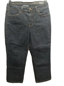 St. John's Bay Women's Mid Rise Cropped Capri Jeans Blue Size 10 - Picture 1 of 4