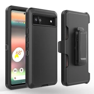 Custodia telefono per Google Pixel 6A 5G fondina clip da cintura antiurto clip da cintura - Foto 1 di 23