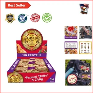 Healthy Vegan Snack Bars - Peanut Butter & Jelly, High Fiber & 30-Year Recipe - Picture 1 of 9