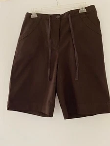 Karen Scott women's size 10 solid cotton spandex shorts NWT - Picture 1 of 3