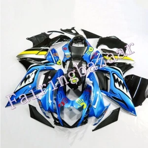 Fit for 2011-2019 GSXR750 GSXR600 Blue Black Shark ABS Injection Fairing Kit - Bild 1 von 9