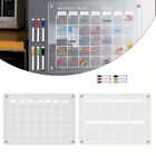 Acrylic Magnetic Calendar For Fridge Organize Your Schedule With Colorful Pens