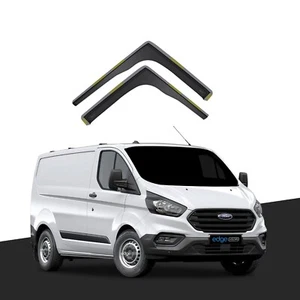 Ford Transit Custom MK1 2012-2023 2/4 Door Panel Van Wind Deflectors 2pc Tinted - Picture 1 of 10