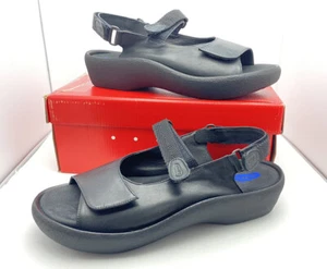 Wolky Jewel Sport Sandal (3204) Black Leather Women’s Size 43/ US 11 NIB - Picture 1 of 11