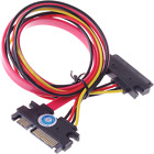 (TM) 22-Pin (7+15) Sata Male to Female Data and Power Combo Extension Cable - Sl