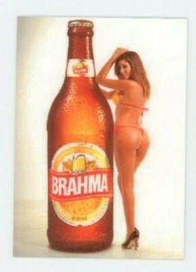 Brahma Cerveza METAL nevera / Caja de herramientas imán - Sexy Bikini Brasileño Niña - Imagen 1 de 1