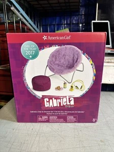 American Girl Doll Gabriela McBride Chair & Ottoman Set 2017 GOTY NIB - Picture 1 of 10