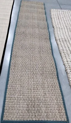 Tapete NATURAL/AZUL L 2'-6" X 12' costas mancha, preço reduzido 1172758805 NF114M-212 - Imagem 1 de 4