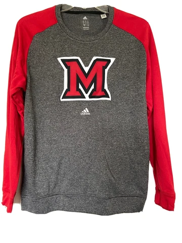 Miami Of Ohio University Adidas Sweatshirt Men’s Large Climawarm Cover