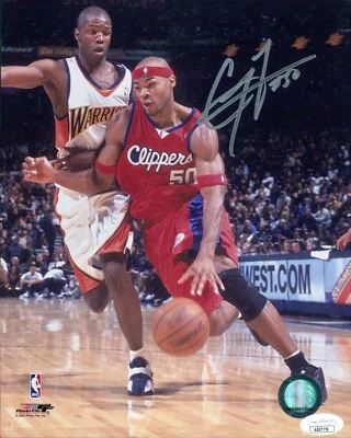 Foto brillante firmada por Corey Maggette de Los Angeles Clippers 8x10 autenticada por JSA Foto 1 de 2