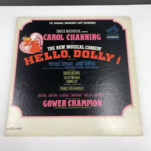 HELLO DOLLY! Broadway Cast Recording Carol Channing ORIGINAL VINYL LP 1964 - Foto 1 di 9