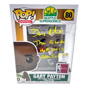 Gary Payton Autographed Funko Pop Seattle Sonics Inscribed #80 JSA COA Signed - Picture 1 of 8