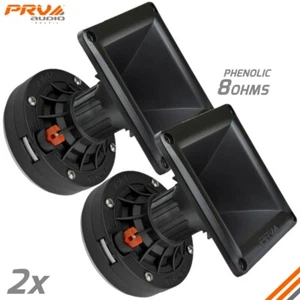 2x PRV Audio D270Ph-S 1" Phenolic Driver 150 Watts 8Ω + 2x WG11-25 Black Horns - Picture 1 of 11