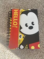 Brand New Disney Store Mickey Mouse Notepad With Mini Pencil Case