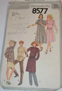 sewing pattern dress or shirt smock dress button front - Picture 1 of 1
