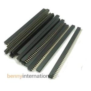5x 40-Way 2mm FEMALE HEADER Single Connector SIL Pin Arduino - Picture 1 of 1