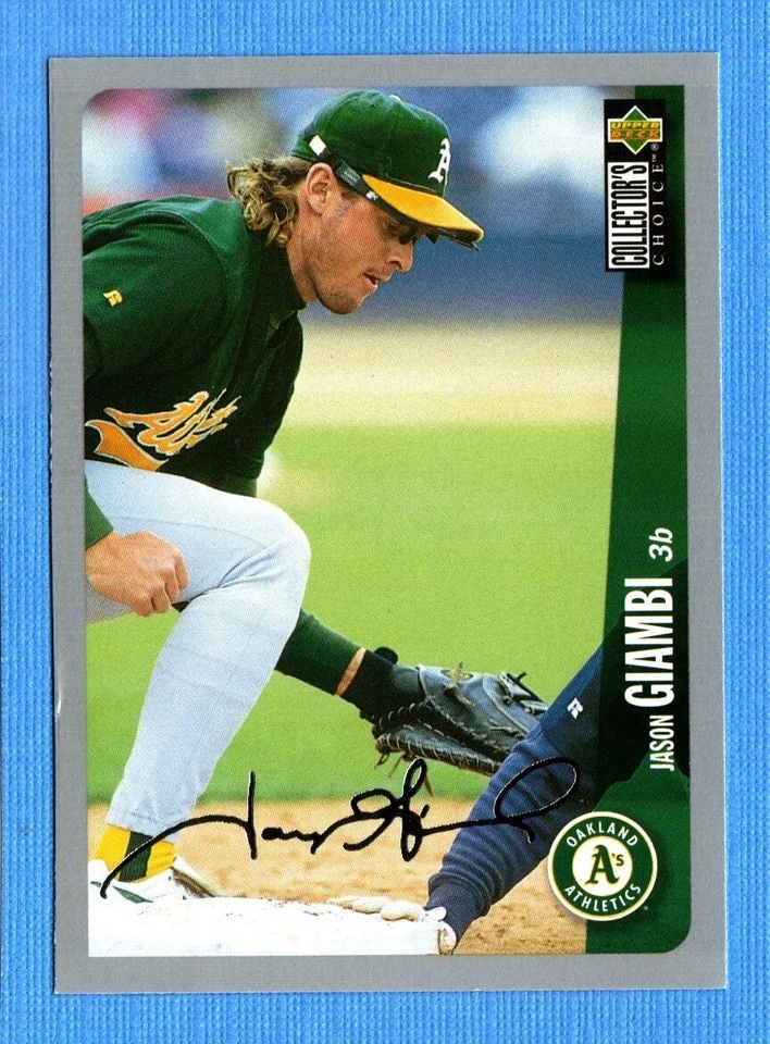 1996 Collector's Choice Silver Signature #243 Jason Giambi Athletics - Image 1 of 1