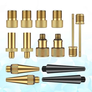 Convertidor de cobre y plástico 14 piezas Adaptador de bicicleta de montaña Tubo Bomba Herramientas - Imagen 1 de 11