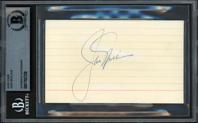 Jack Nicklaus Autographed Signed 3x5 Index Card Beckett BAS #17607358 - Image 1 of 2