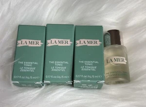 3x La Mer The Essential Tonic ~ 0,17 oz/5 ml cada uno ~ Total 0,51 oz/15 ml Nuevo en caja Mini S - Imagen 1 de 2