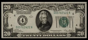 FR 2050-D $20 1928 Federal Reserve Note US - VF+ - CA1686 - Picture 1 of 2