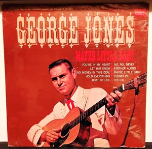 (NEW) GEORGE JONES "MAYBE LITTLE BABY" (RARE "SEARS" VINYL / 19??) - Picture 1 of 8
