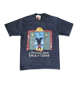 Vintage 1990s Kids Disney Twilight Zone Tower of Terror Tee - Picture 1 of 6