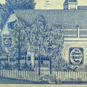 The Shore Bird Vintage Ristorante Brunch Menu Princeton By The Sea CA anni 70 - Foto 1 di 4