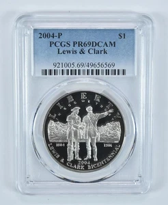 2004-P Lewis & Clark Commemorative Dollar PR69 DCAM PCGS Blue Label *7724 - Picture 1 of 5