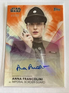 Topps Star Wars The Women of Star Wars Anna Francolini IBG Autograph Card /99 - Picture 1 of 3