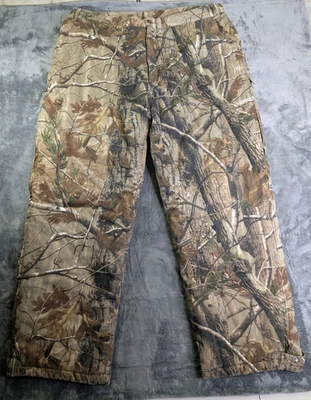 Cabela's Hunting Pants Mens 2XL RealTree Camo Insulated AP HD Bow Hunt Warm - Image 1 of 4