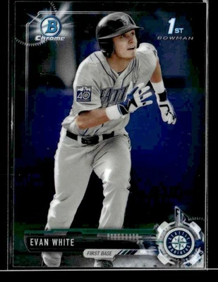 2017 Bowman Draft - Chrome - #BDC-178 Evan White - Seattle Mariners - Image 1 of 2