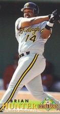1994 Fleer Extra Bases Baseball #346 Brian Hunter Pittsburgh Pirates