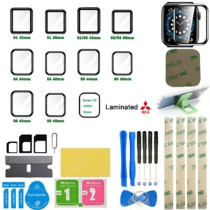 For Apple Watch Series 1 2 3 38mm 42mm Outer Front Glass Screen Lens Replacement - Zdjęcie 1 z 9