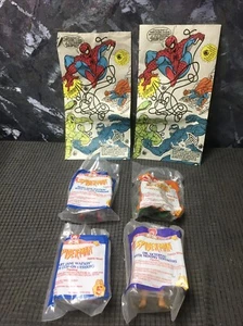 1994 McDonalds-Marvel Comics Spiderman Happy Meal Toys; Lot of 4 + Bags #124 - Picture 1 of 7