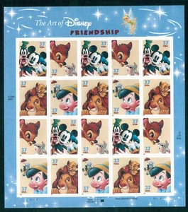 Scott #3868a 37¢ Disney Characters Mint Sheet MNH - Picture 1 of 6