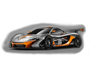 1:10 RC Clear Body Shell - McLaren P1 GTR with stickers suit race or touring car - Picture 1 of 6