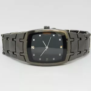 allude FMDAL626 Black Tone Quartz Analog Men's Watch Sz. 7 " New Battery - Picture 1 of 11