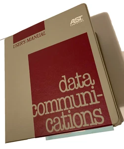 AST DATACOMMUNICATIONS MANUAL MOST SHRINKED + DISKETTES VINTAGE LAST ONE - Picture 1 of 8