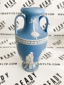 Vintage Wedgwood Jasperware Muses Trophy Vase Urn 8" Tall - Picture 1 of 5