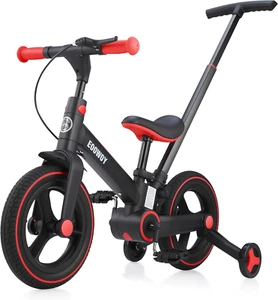 Balance Bike con Maniglia di Spinta per Bambini 18-60 Mesi, 6 in 1 Bicicletta a Spinta Pieghevole con - Foto 1 di 11
