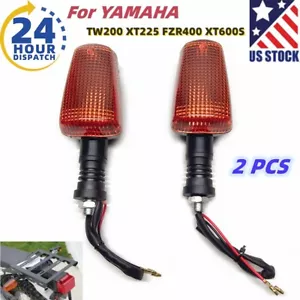 2x For Yamaha Rear Turn Signal Light Lamp TW200 XT225 XT250 FZR400 XT600 XJ600S - Picture 1 of 7