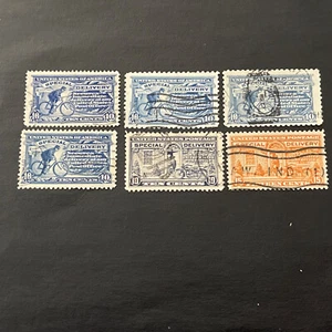 US Stamps Scott #E8-E13 Special Delivery Used Ng - Picture 1 of 2