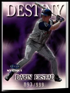 Fleer Mystique #8 1999 Darin Ersad Destiny #/999 - Imagen 1 de 2