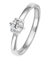 Verlobungsring 925er Silber Ring Solitär Brillant Diamanten Zirkonia Laura Mülle