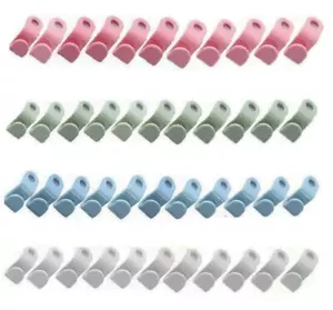 100Pcs Clothes Hanger Connector Hooks Closet Hangers Organizer Space-saving Clip - Picture 1 of 14