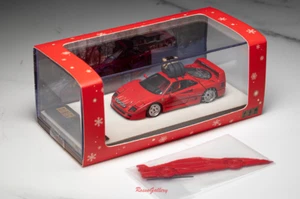 PGM Escala 1/64 Ferrari F40 Completo Abierto Versión Regular Navidad Nieve Modelo Coche - Imagen 1 de 5