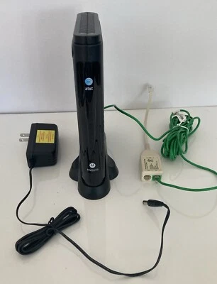 Motorola NVG510 AT&T U-Verse DSL Ethernet Wireless WiFi Router Modem Combo - Image 1 of 4