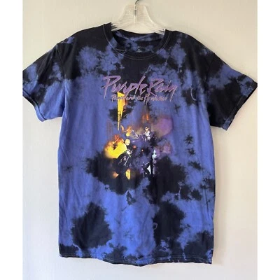 Sz M Original Purple Rain Prince And The Revolution Purple Tie Dye Tee Shirt - Image 1 of 3